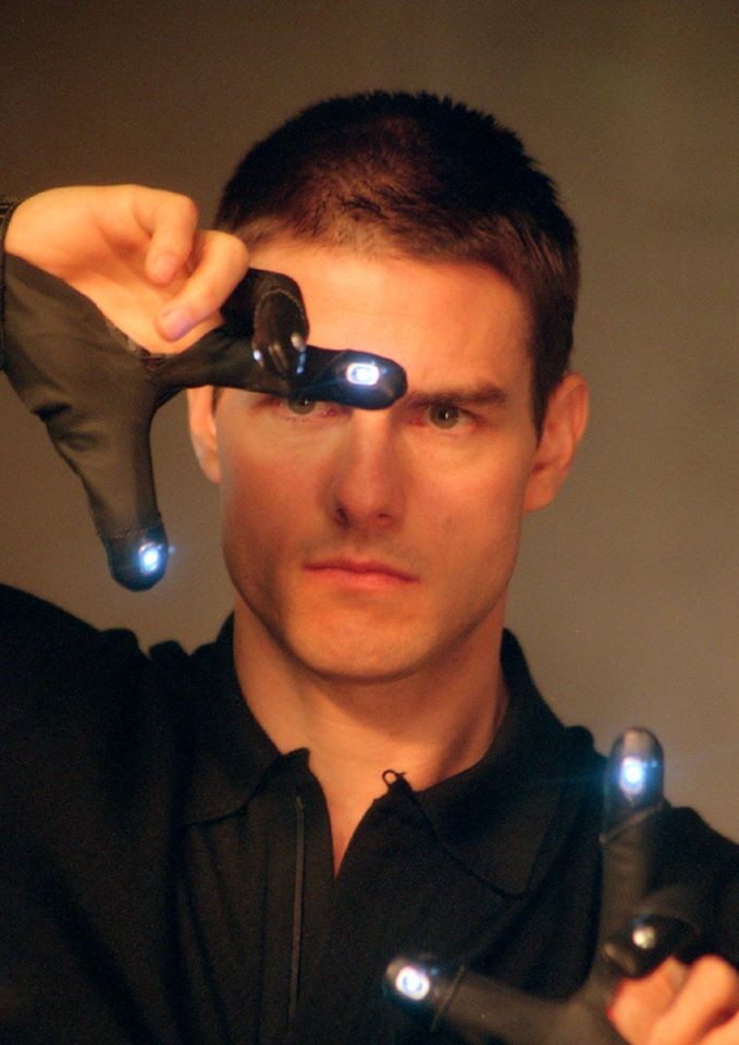 Tom Cruise as a futuristic cop