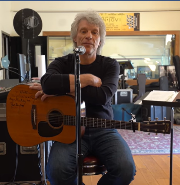Jon Bon Jovi in his home studio talking about “Do What You Can Do”