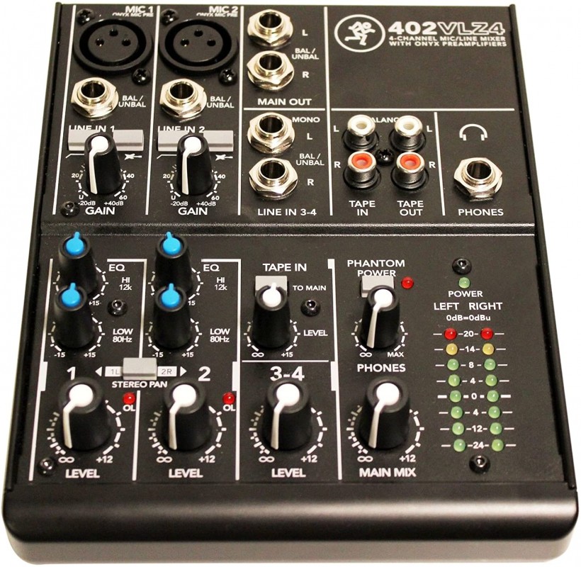 Mackie 402VLZ4, 4-channel Ultra Compact Mixer