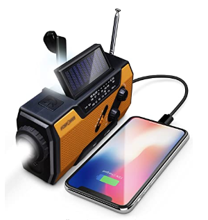 FosPower Emergency Solar Hand Crank Radio