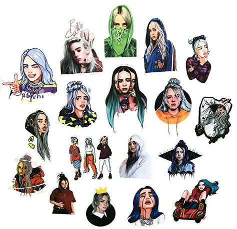 Set Of 50 Billie Eilish Stickers New 