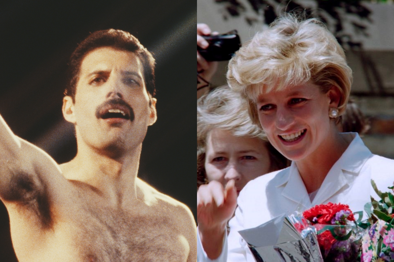 Freddie Mercury and Princess Diana
