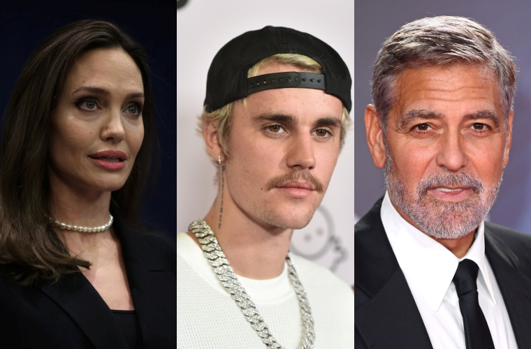 Angelina Jolie, Justin Bieber, George Clooney