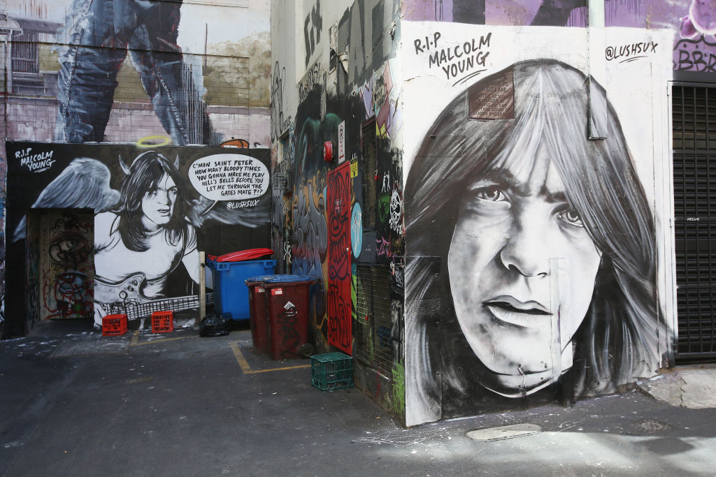 Malcolm Young mural