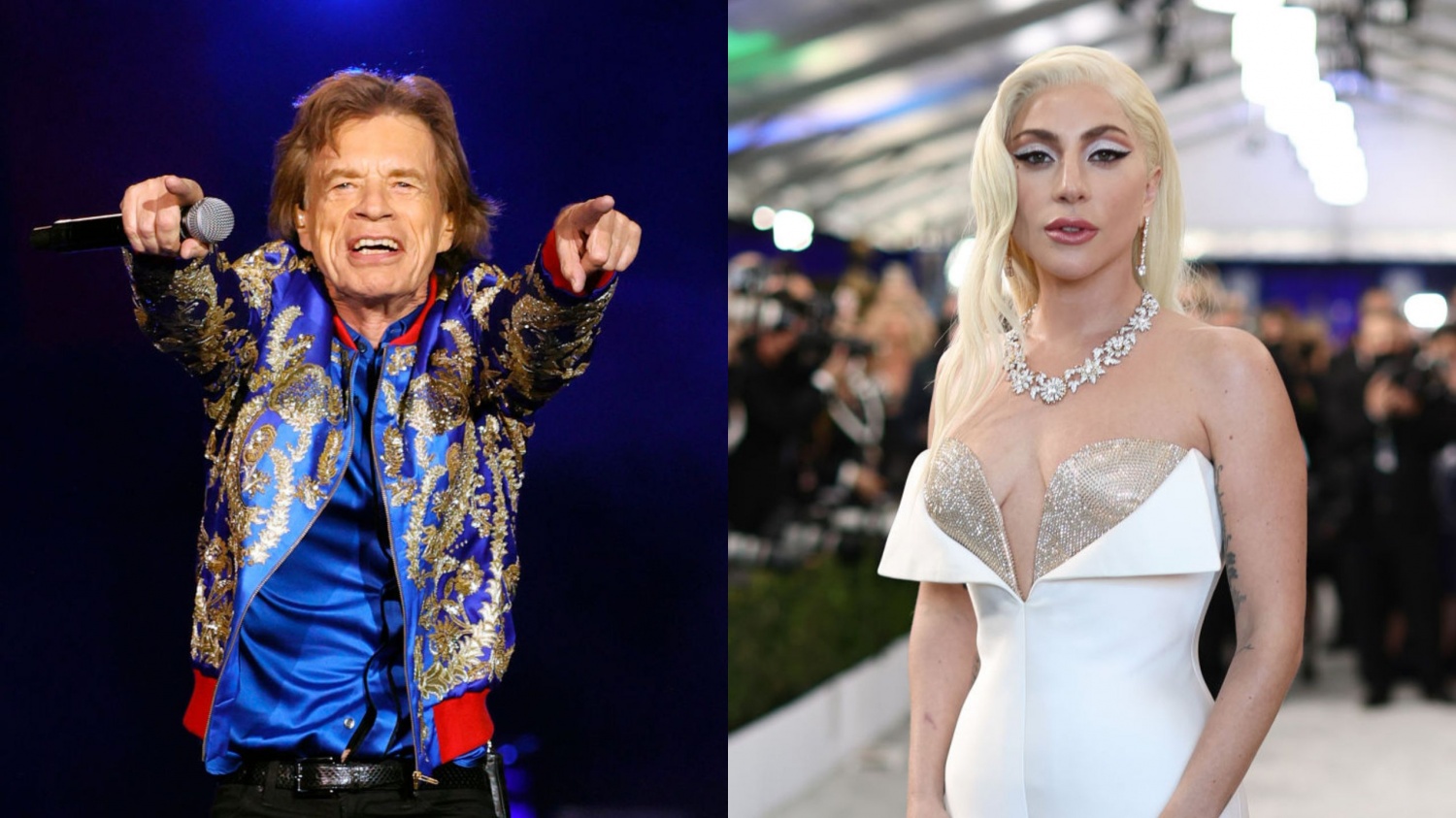 Mick Jagger of The Rolling Stones, Lady Gaga