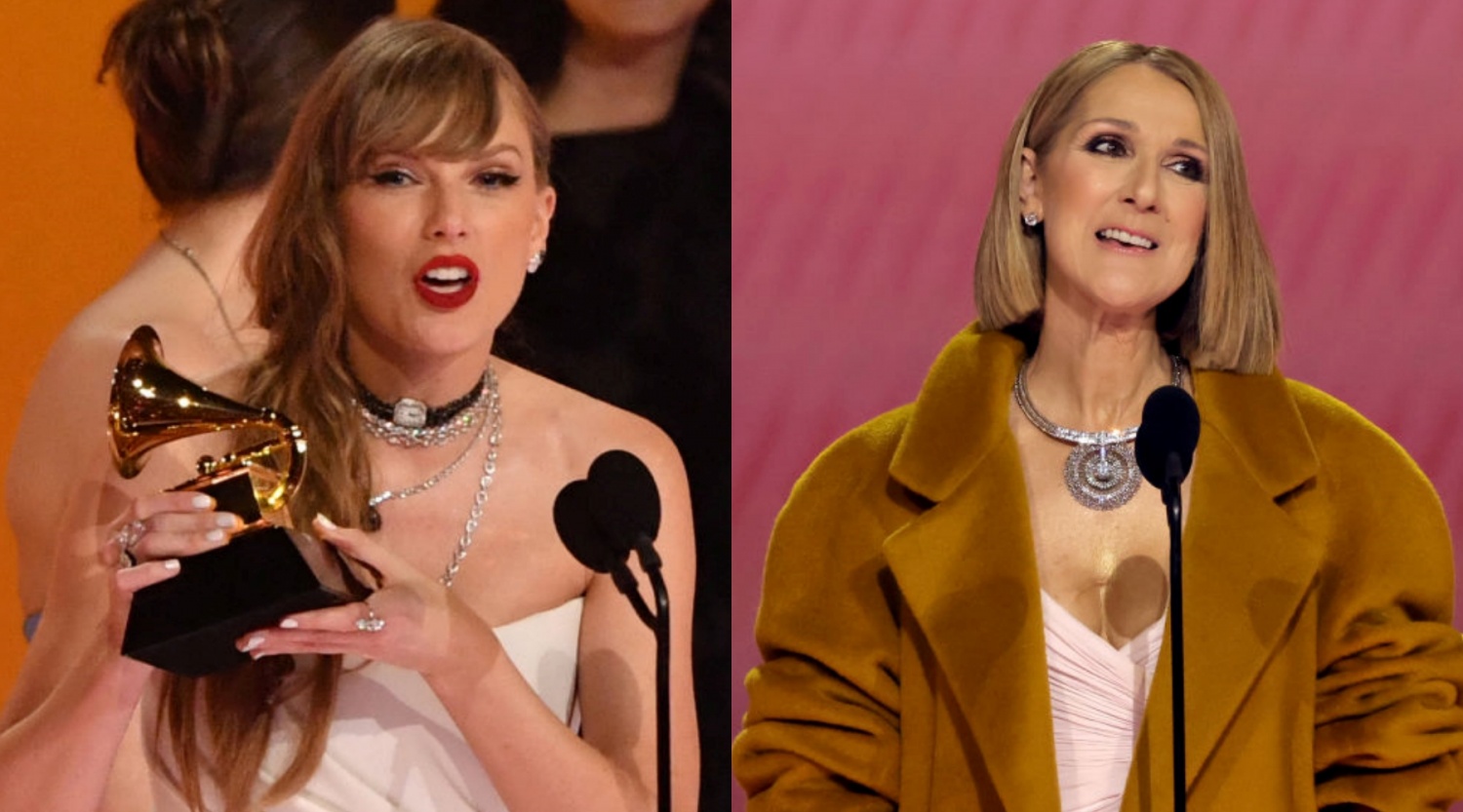 Taylor Swift Accused of Snubbing and Disrespecting Celine Dion at the 2024 Grammys: 'So Cringey'