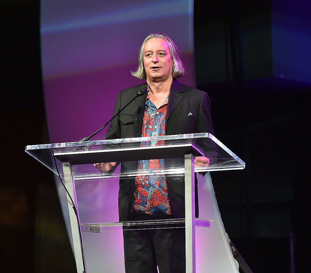 Peter Buck of R.E.M. onstage at Georgia Music Hall Of Fame Awards at Georgia World Congress Center on September 26, 2015 in Atlanta. 