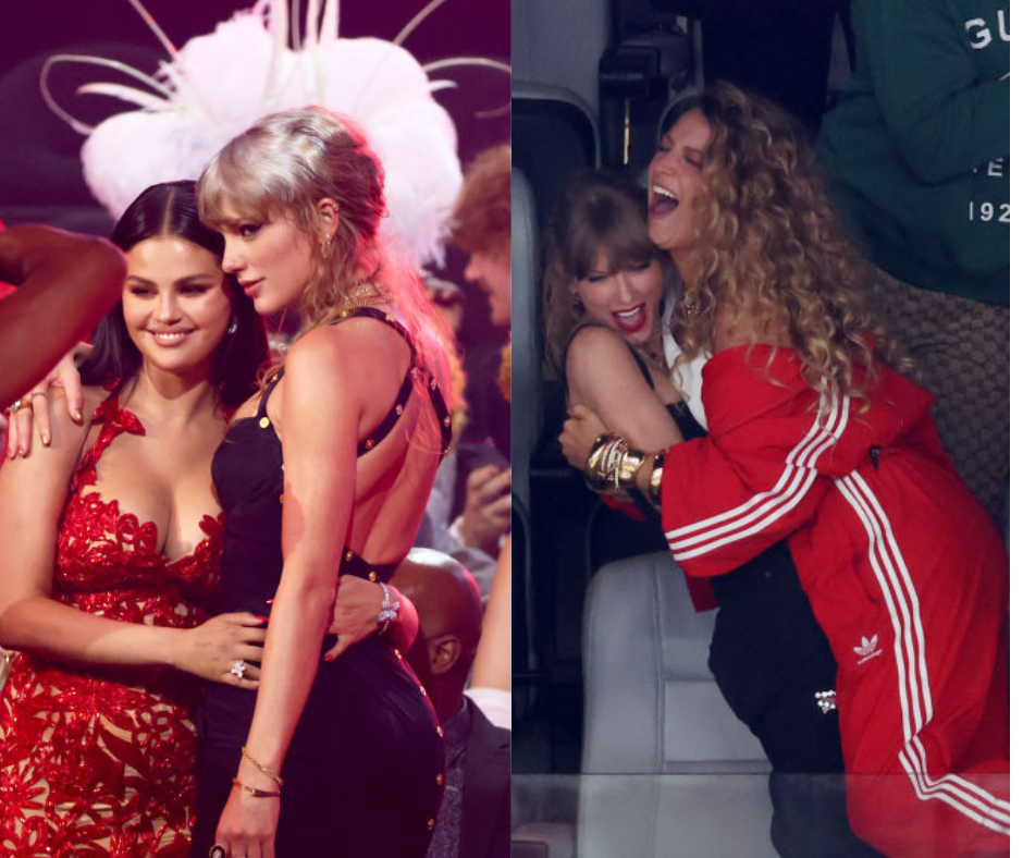 Taylor Swift with Selena Gomez and Blake Lively
