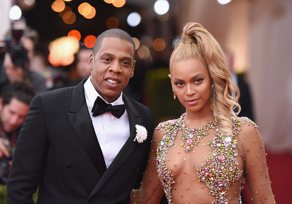 Jay-Z and Beyonce attend the "China: Through The Looking Glass" Costume Institute Benefit Gala at the Metropolitan Museum of Art on May 4, 2015 in New York City. 