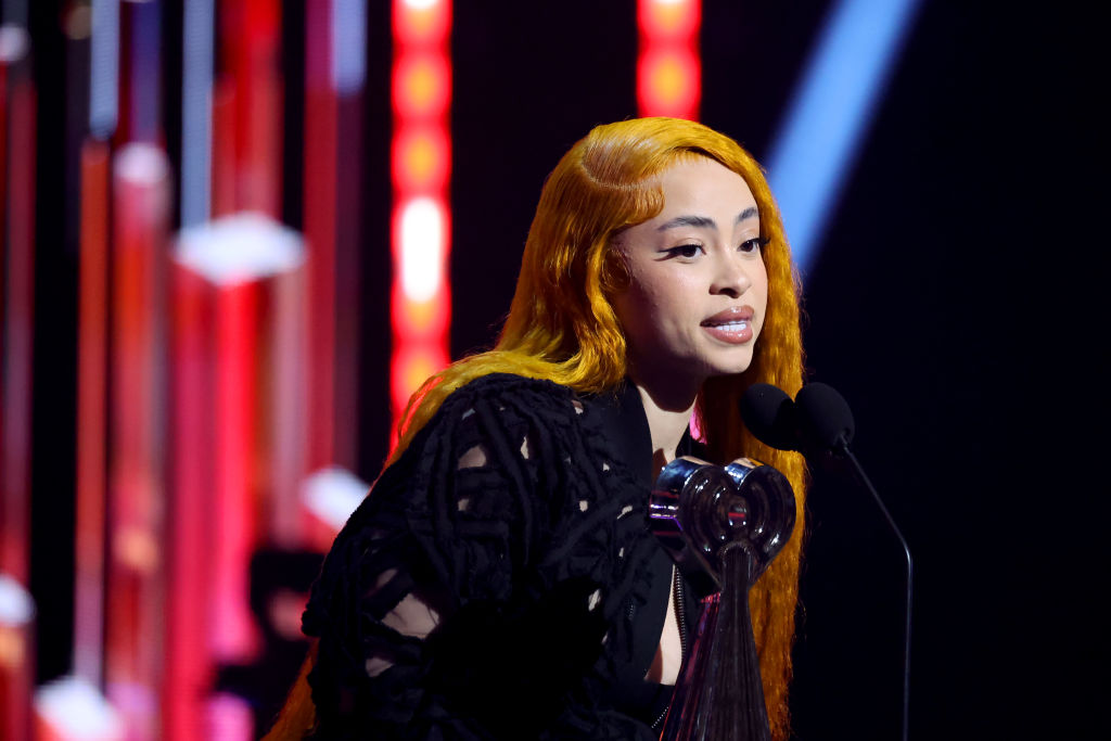 Ice Spice onstage during the 2024 iHeart Music Awards