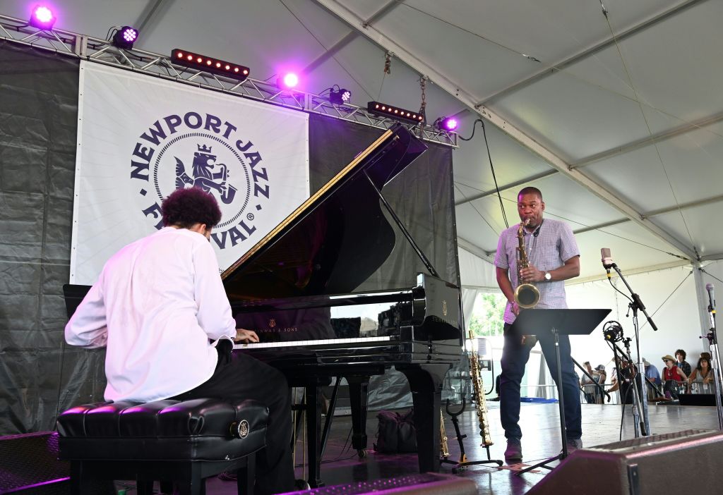 Ravi Coltrane performs with David Virelles at the 65th Annual Newport Jazz Festival 