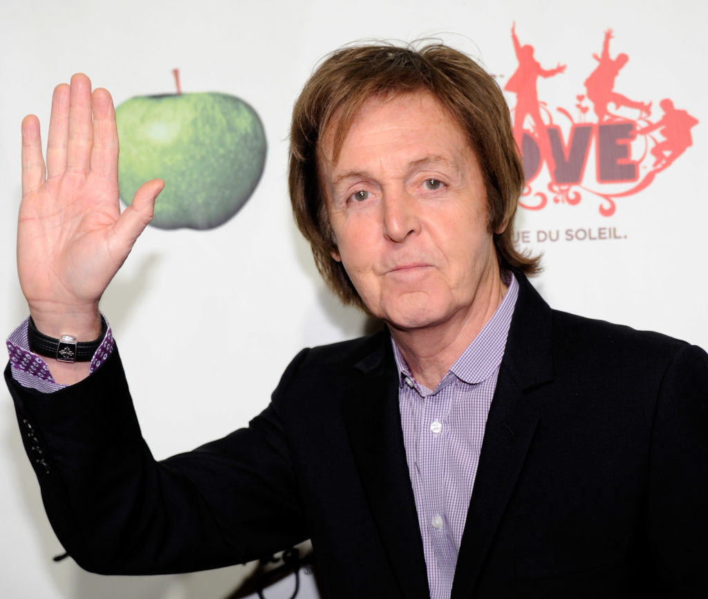 Sir Paul McCartney attends the fifth anniversary celebration of "The Beatles LOVE by Cirque du Soleil" show at The Mirage Hotel & Casino June 8, 2011 in Las Vegas, Nevada.