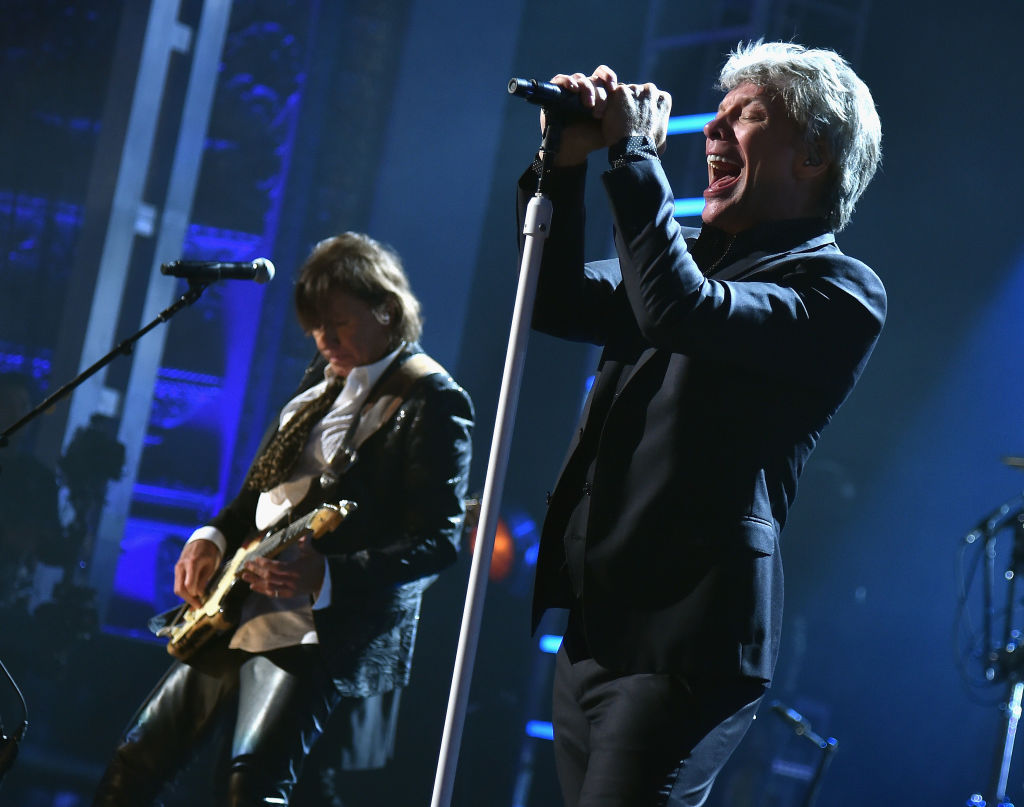 Bon Jovi performs during the 33rd Annual Rock & Roll Hall of Fame Induction Ceremony