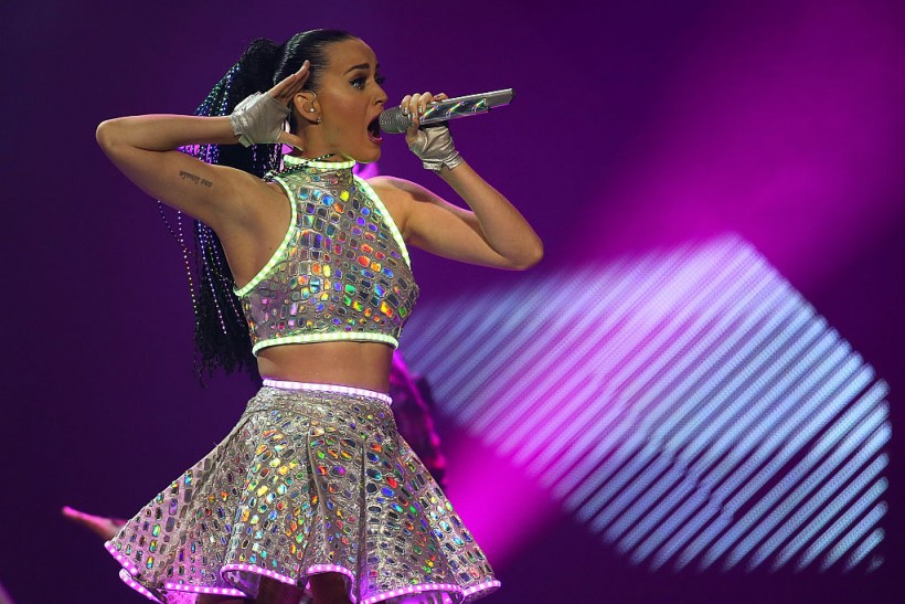 Katy Perry wears Cavalli during her 2014 Prismatic tour.