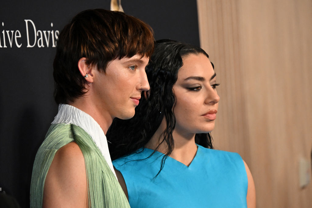 Troye Sivan and Charli XCX at a pre-Grammy gala