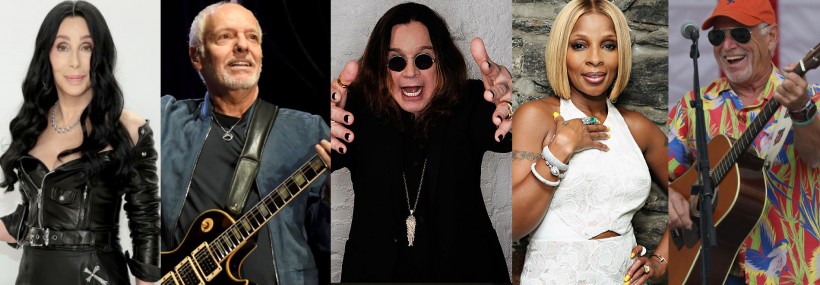 Cher, Peter Frampton, Ozzy Osbourne, Mary J. Blige, and Jimmy Buffett join A Tribe Called Quest, Foreigner, Kool & the Gang, Dave Matthews Band, MC5, and Dionne Warwick in this year's class.