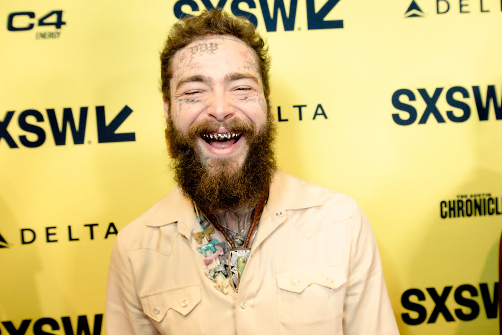 Post Malone attends the "Road House" World Premiere during SXSW at The Paramount Theater on March 08, 2024 in Austin, Texas. 