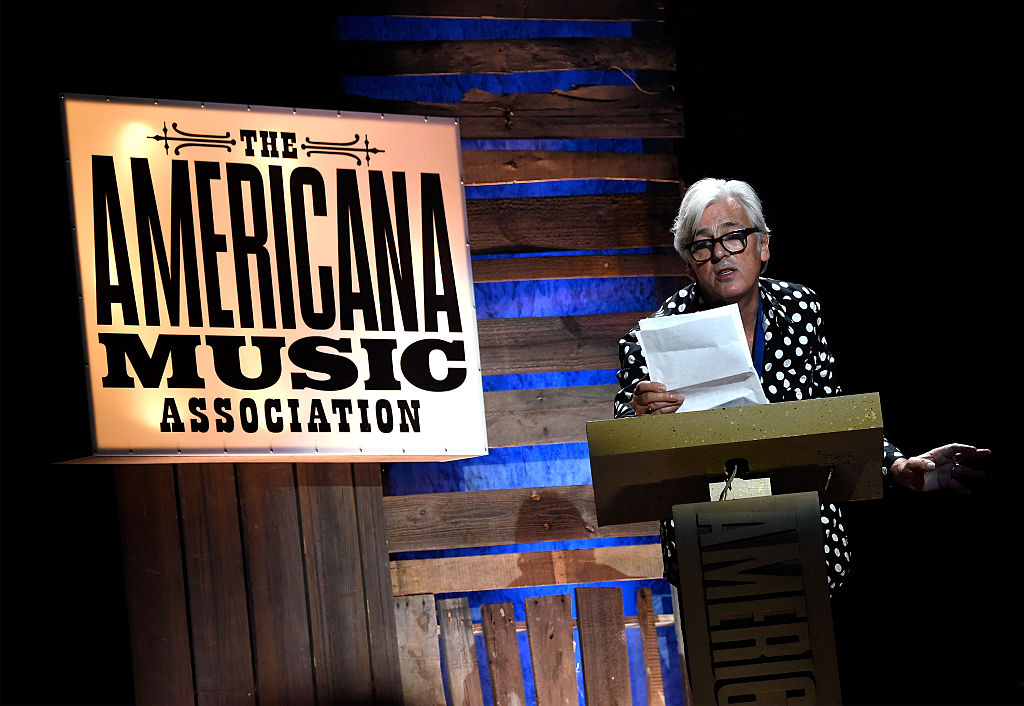 Robyn Hitchcock presents onstage at the 14th annual Americana Music Association Honors and Awards Show at the Ryman Auditorium on September 16, 2015 in Nashville, Tennessee.