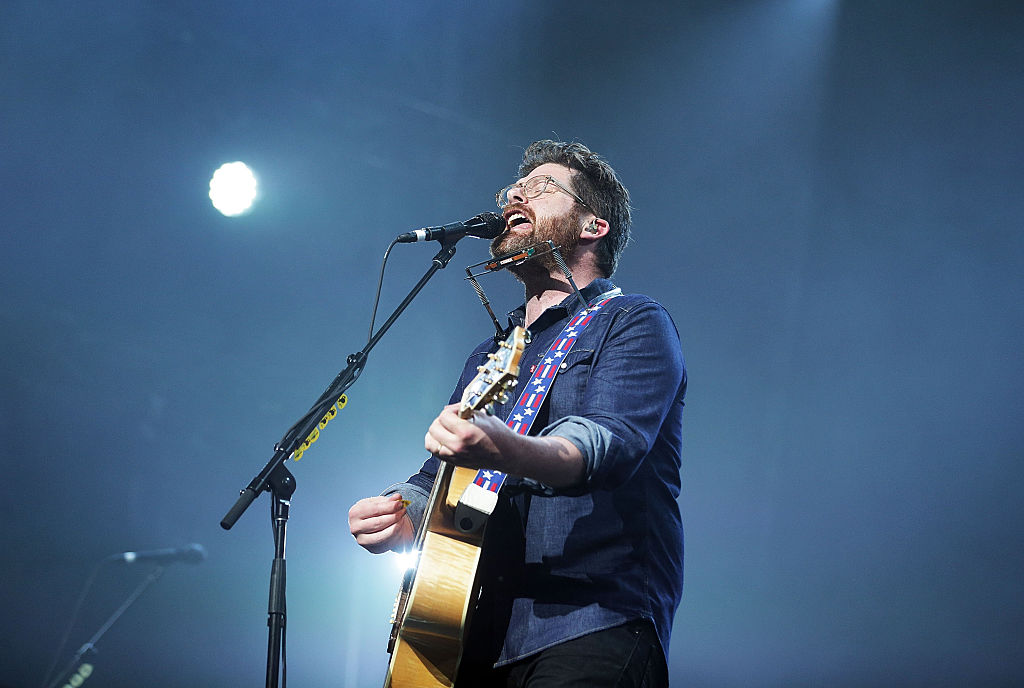 Colin Meloy of The Decemberists performs live for fans at the 2016 Byron Bay Bluesfest on March 27, 2016 in Byron Bay, Australia.