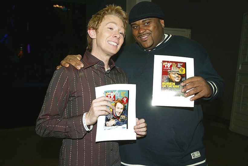 Clay Aiken and Ruben Studdard at the 2003 American Music Awards, six months after their 'Idol' season.