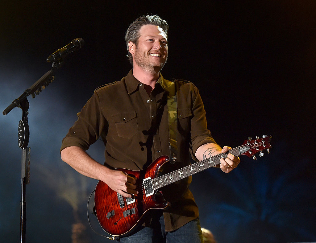 Blake Shelton performs at Stagecoach Music Festival in 2015