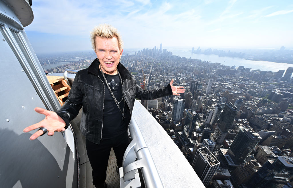 Billy Idol at the Empire State Building to Celebrate 40 Years of 'Rebel Yell'