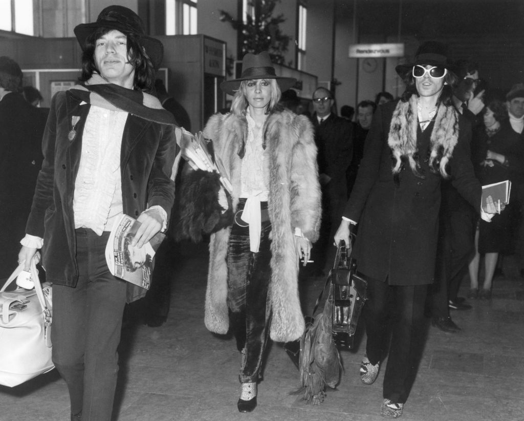 Mick Jagger, Anita Pallenberg, Keith Richards