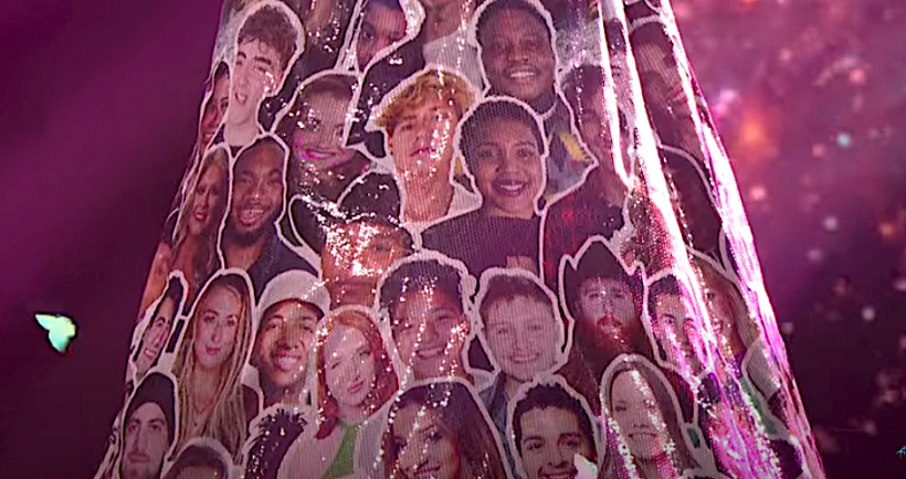 Can you recognize all of the faces on Katy Perry's 'American Idol' farewell performance skirt?