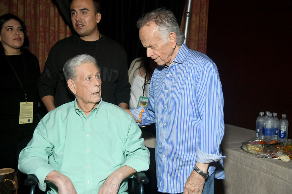 Brian Wilson and Al Jardine attend the world premiere of Disney+ documentary "The Beach Boys" at the TCL Chinese Theatre in Hollywood, California on May 21, 2024.