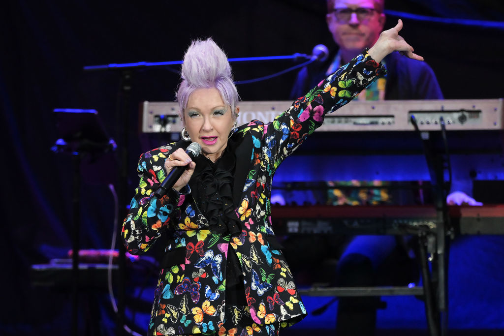 Cyndi Lauper performs at the Mission Estate Winery
