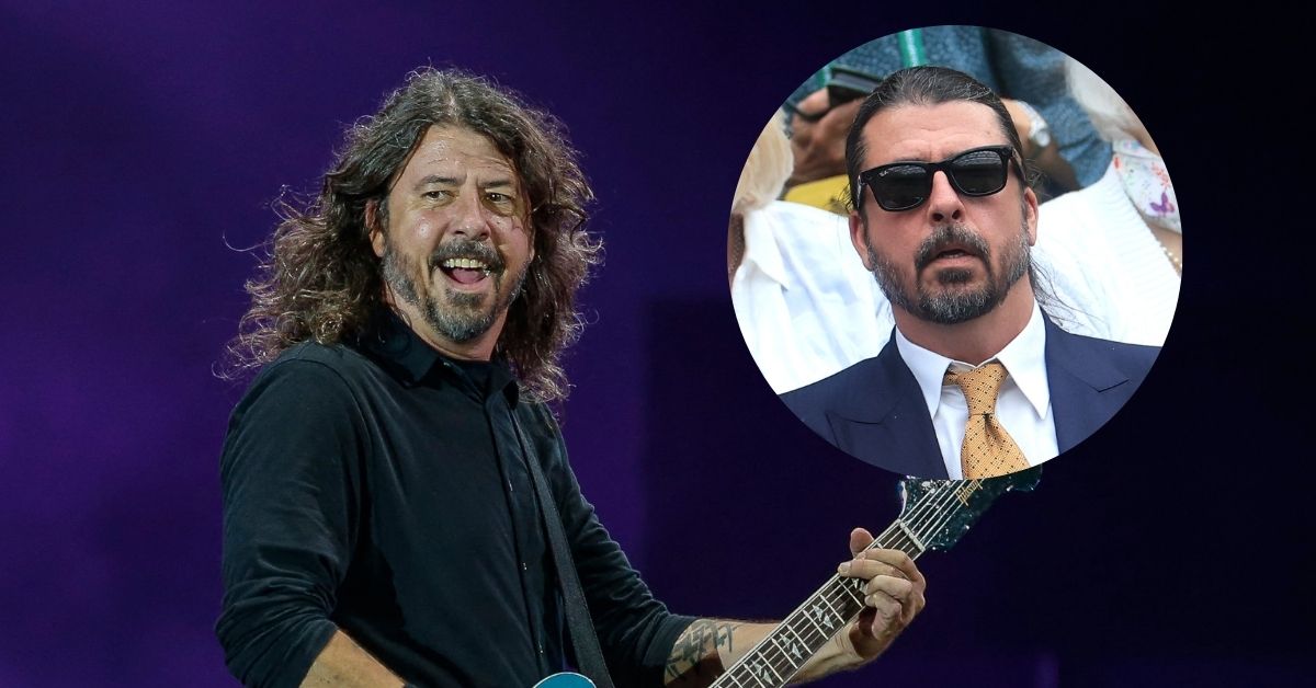 Dave Grohl is unrecognizable after ditching his usual rock star look at Wimbledon