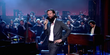 Father John Misty performs "Bored in the USA' on Letterman 