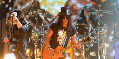 Slash and Myles Kennedy performing in honor of Ozzy Osbourne
