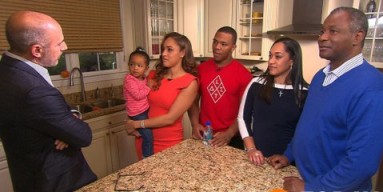 Ray Rice and family with Matt Lauer - Twitter
