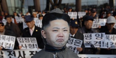 Kim Jong Un protest - Getty Images