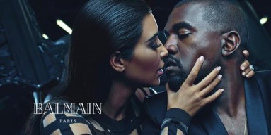 Kim Kardashian and Kanye West - Balmain Promo Shot