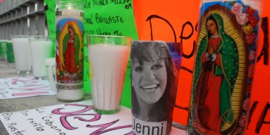 A memorial to Jenni Rivera in Mexico