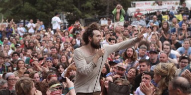 Alex Ebert of Edward Sharpe and The Magnetic Zeros perform at the 7th annual Mountain Jam in 2011