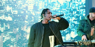  A$AP Rocky performs on stage during the 'Dope' after party at The Acura Studio on January 24, 2015 in Park City, Utah