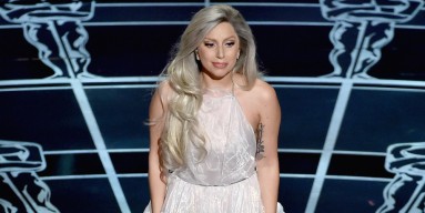Lady Gaga performs at the 2015 Oscars