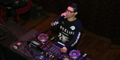 Skrillex performs Private Concert for SiriusXM listeners at The Slipper Room in New York City
