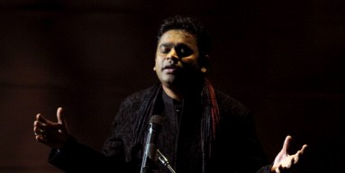 A.R. Rahman performs at the Academy Awards during 2011. 