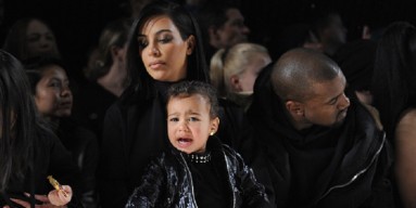 Kim Kardashian, North West and Kanye West - Getty Images