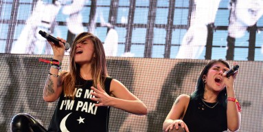 Jahan Yousaf and Yasmine Yousaf of Krewella performs at Coachella 2014