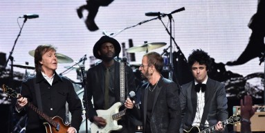 Paul McCartney, Gary Clark Jr., Ringo Starr and Billy Joe Armstrong represent at the Rock and Roll Hall of Fame Induction Ceremony. 
