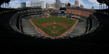 Camden Yards in Baltimore...less attendance than usual. 