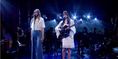 First Aid Kit cover 'America' on 'The Late Show'
