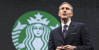 Starbucks Chairman and CEO Howard Schultz speaks during Starbucks annual shareholders meeting March 18, 2015 in Seattle, Washington