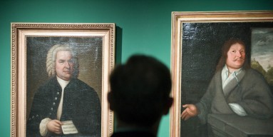 The Bach Archive has used a replica of the original portrait (left) until now. 