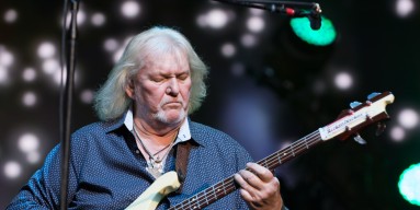 Chris Squire and his iconic Rickenbacker bass. 